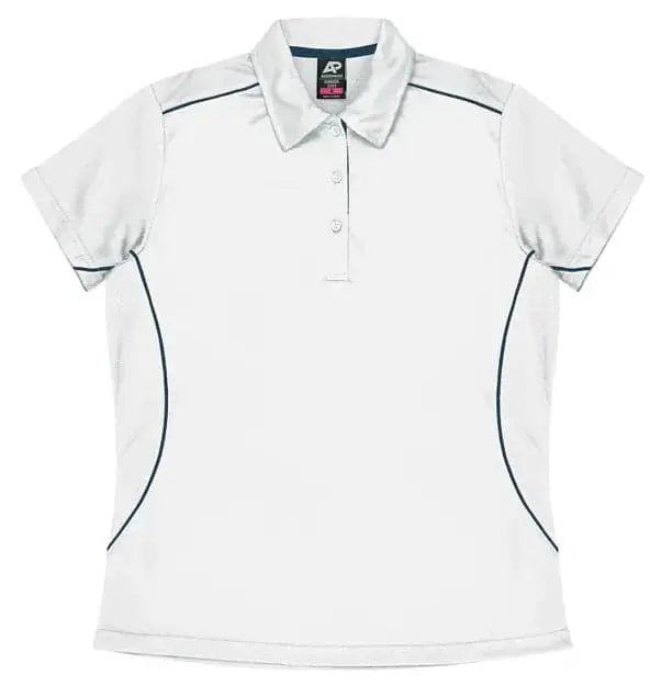 Aussie Pacific Kuranda Lady Polo Shirt 2323  Aussie Pacific WHITE/NAVY 6
